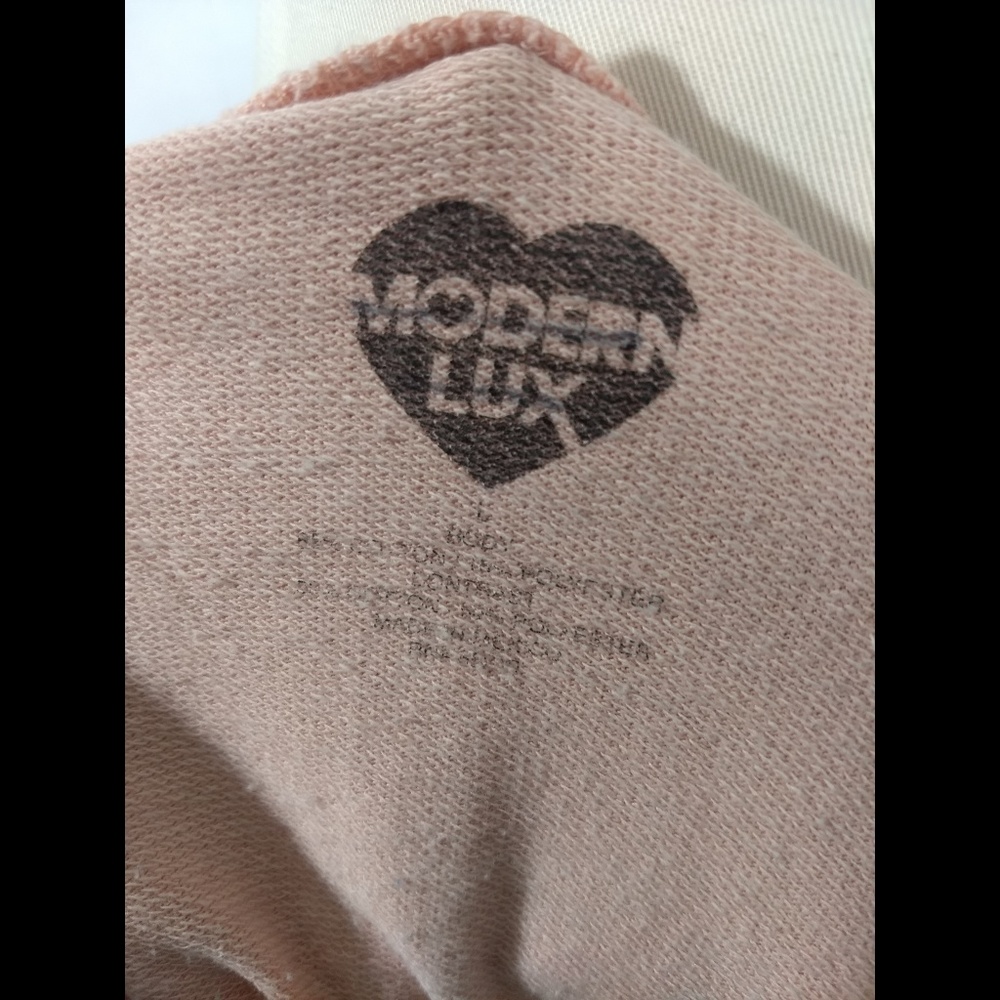 Modern lux varsity love long sleeve stripe sweater - Picture 3 of 5